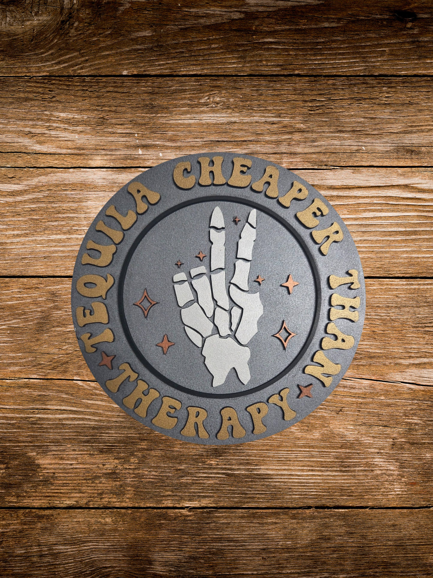 Tequila Cheaper than Therapy Wall Art - Blume Co. Creations