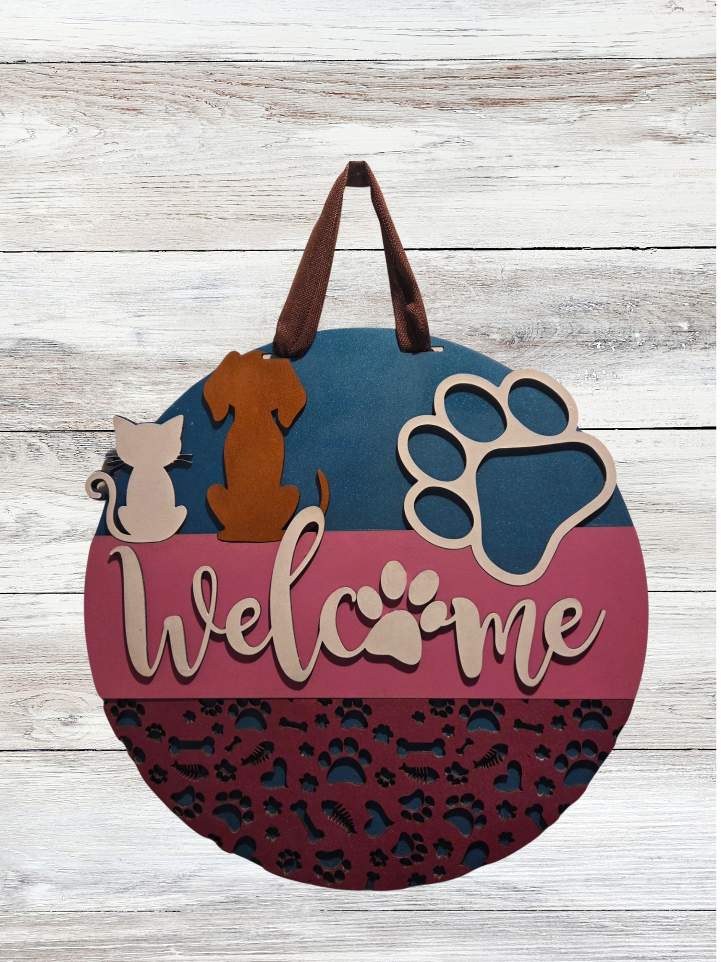 Welcome Cat and Dog - Blume Co. Creations