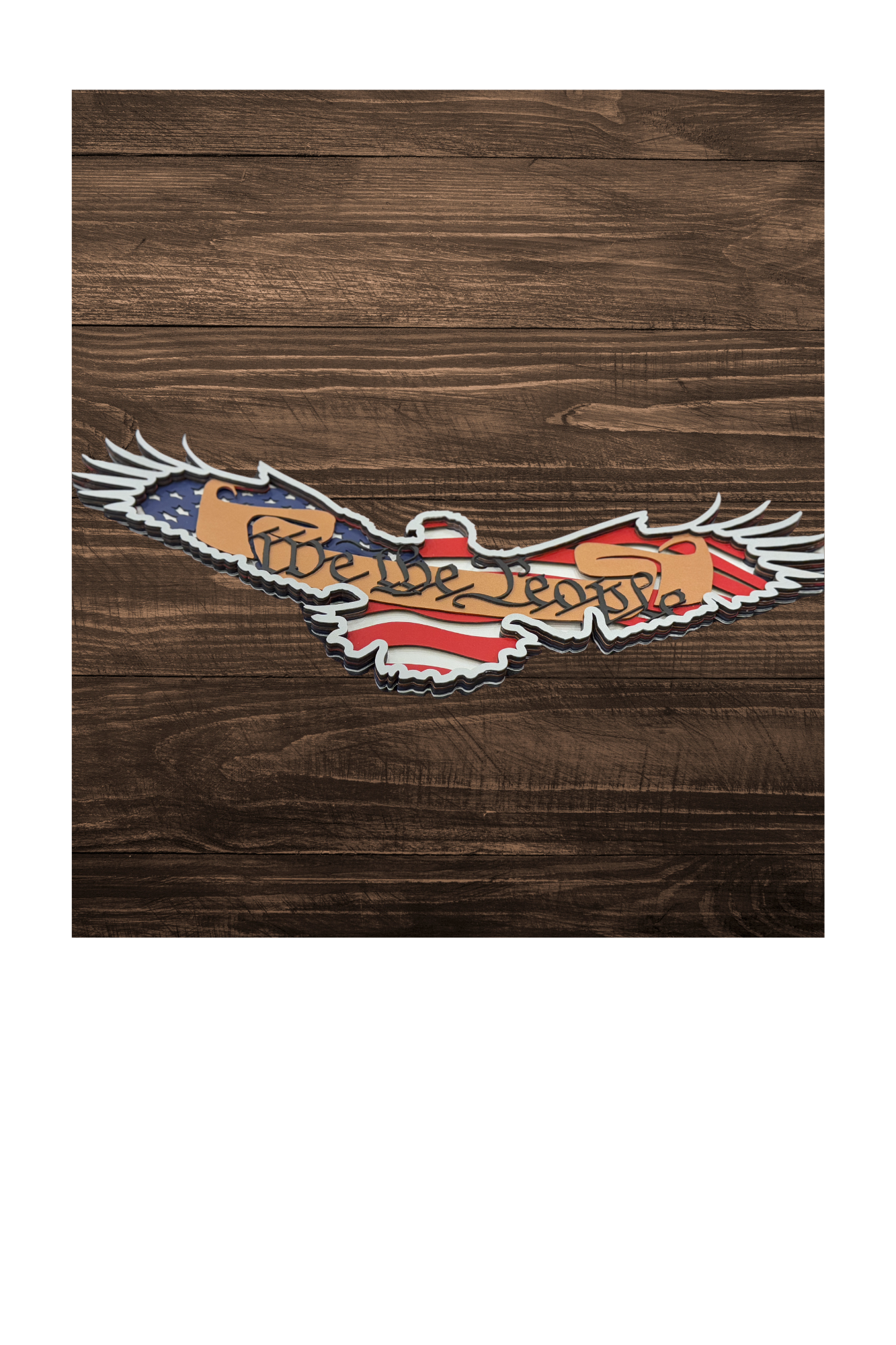 We the People Eagle Multi layer - Blume Co. Creations