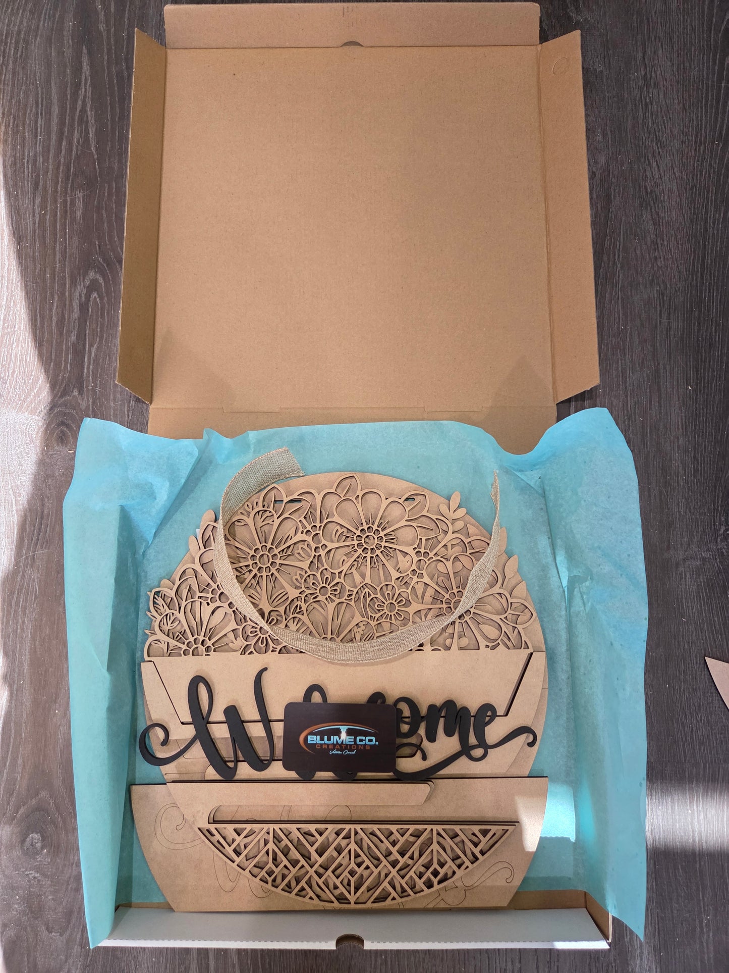 Interchangeable Top and Bottom welcome door sign - Blume Co. Creations