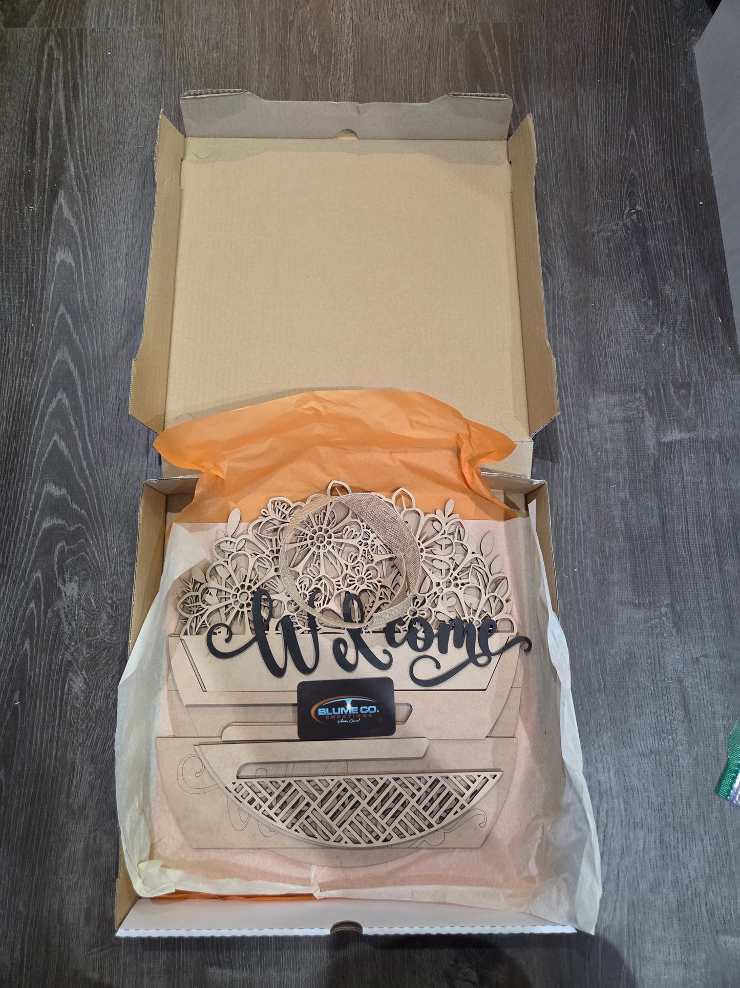 Interchangeable Top and Bottom welcome door sign - Blume Co. Creations