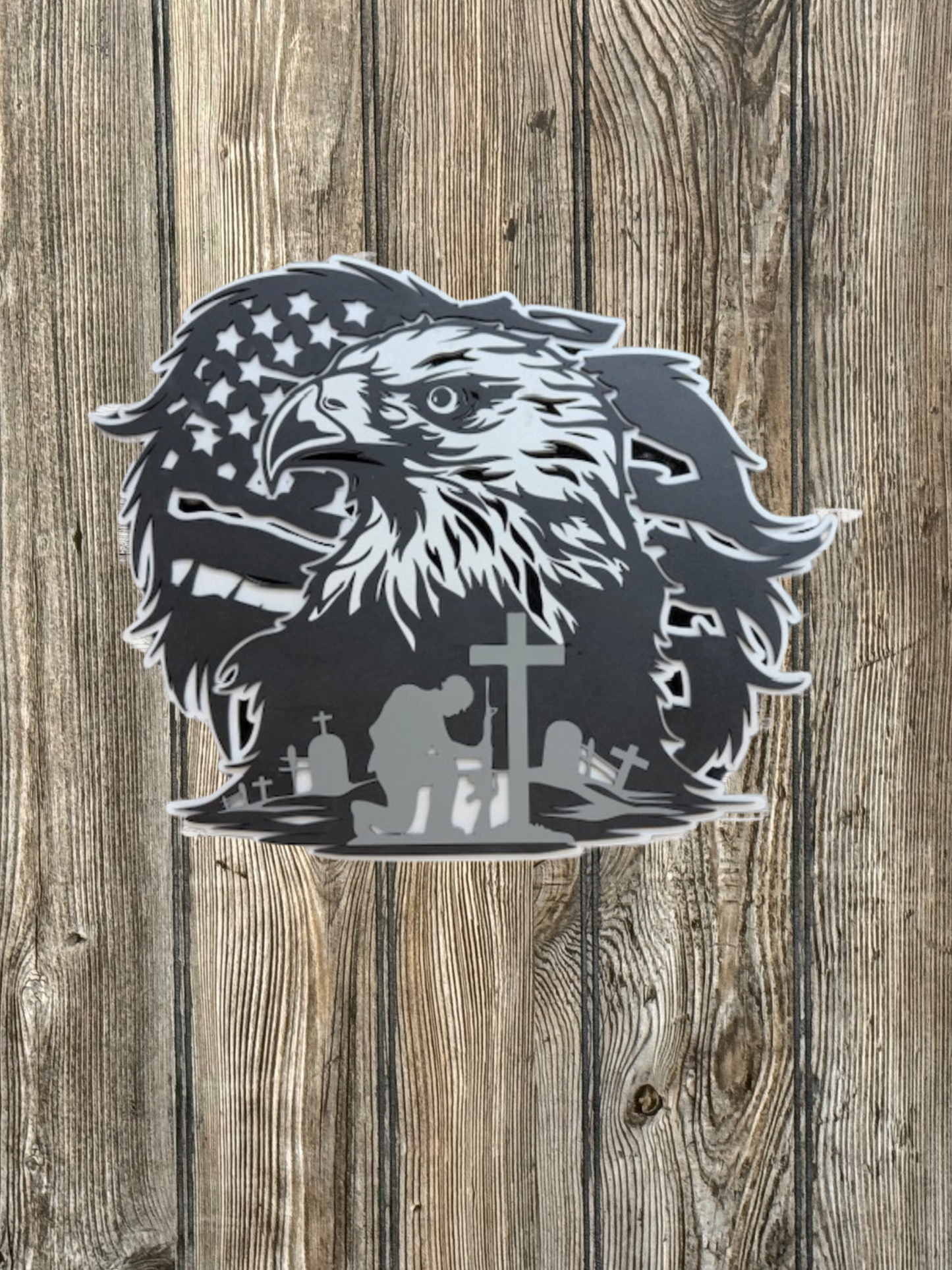 Eagle Black and Gray Wall Art - Blume Co. Creations