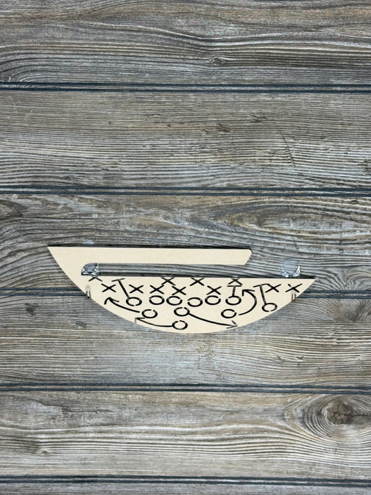 Interchangeable Bottom Football - Unfinished - Blume Co. Creations