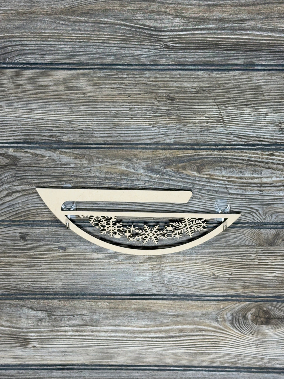 Interchangeable X Bottom Snowflake - Unfinished