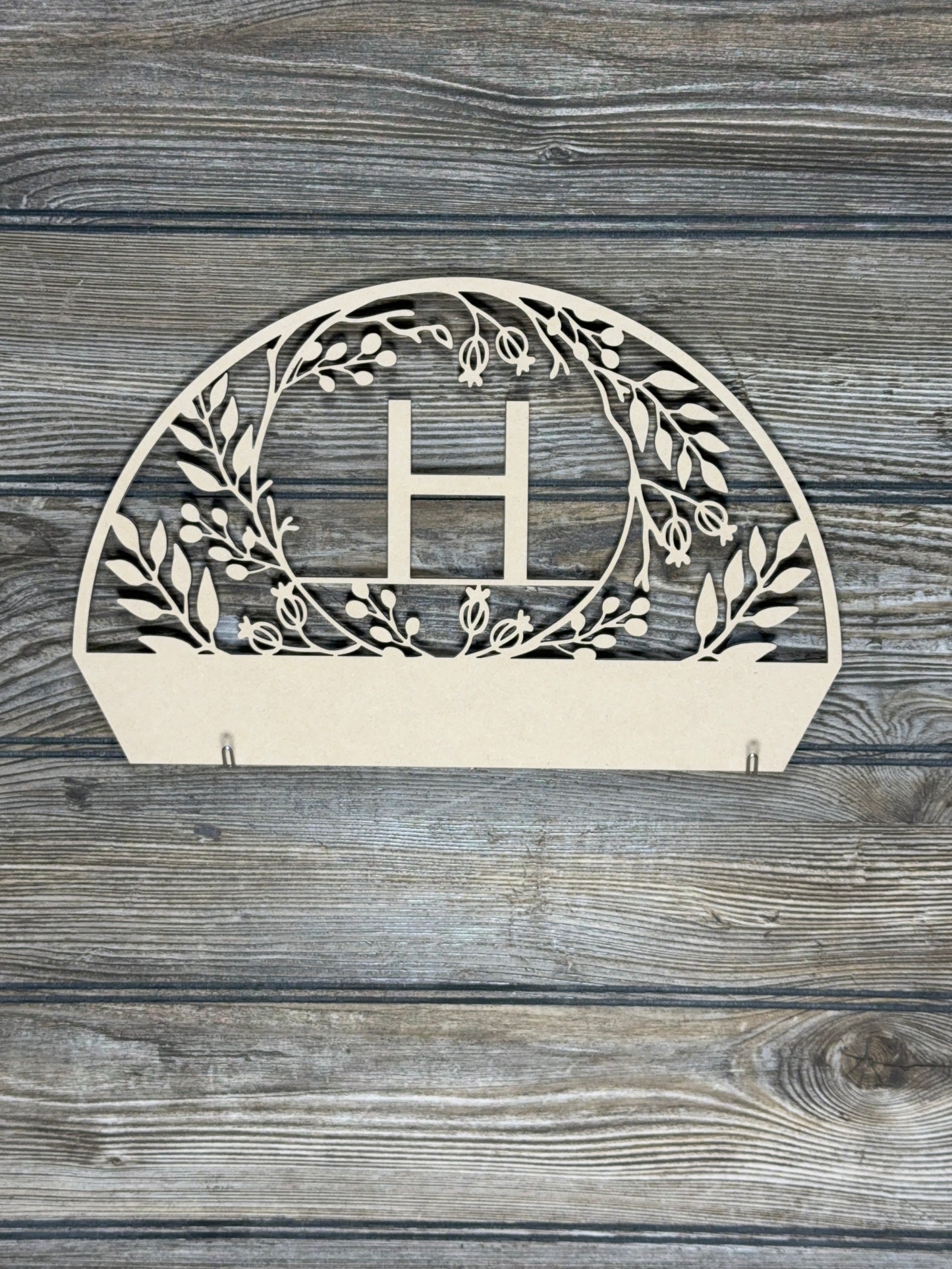 Interchangeable Topper Letter Monogram -Unfinished - Blume Co. Creations