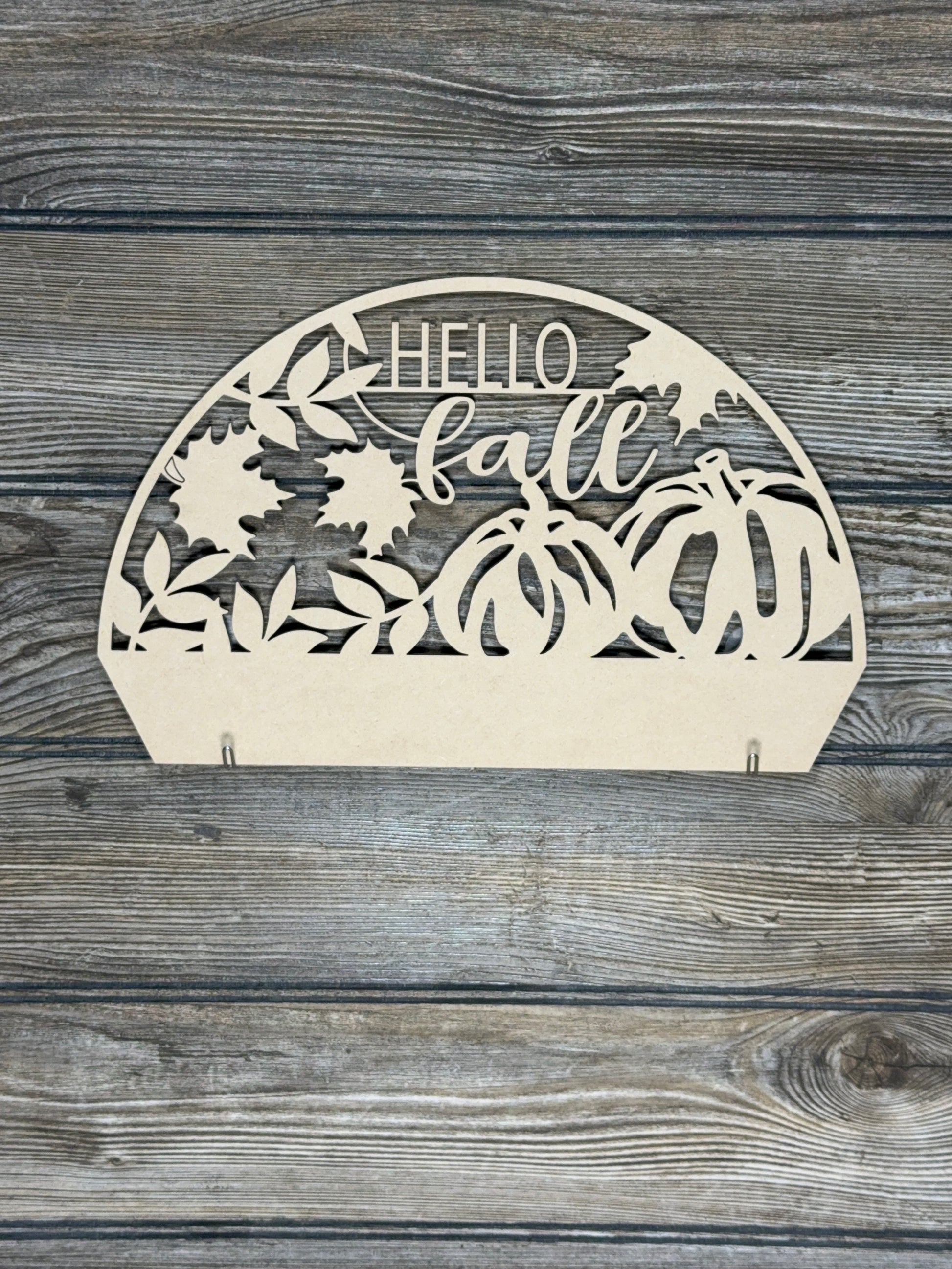 Interchangeable Topper Hello Fall-Unfinished - Blume Co. Creations