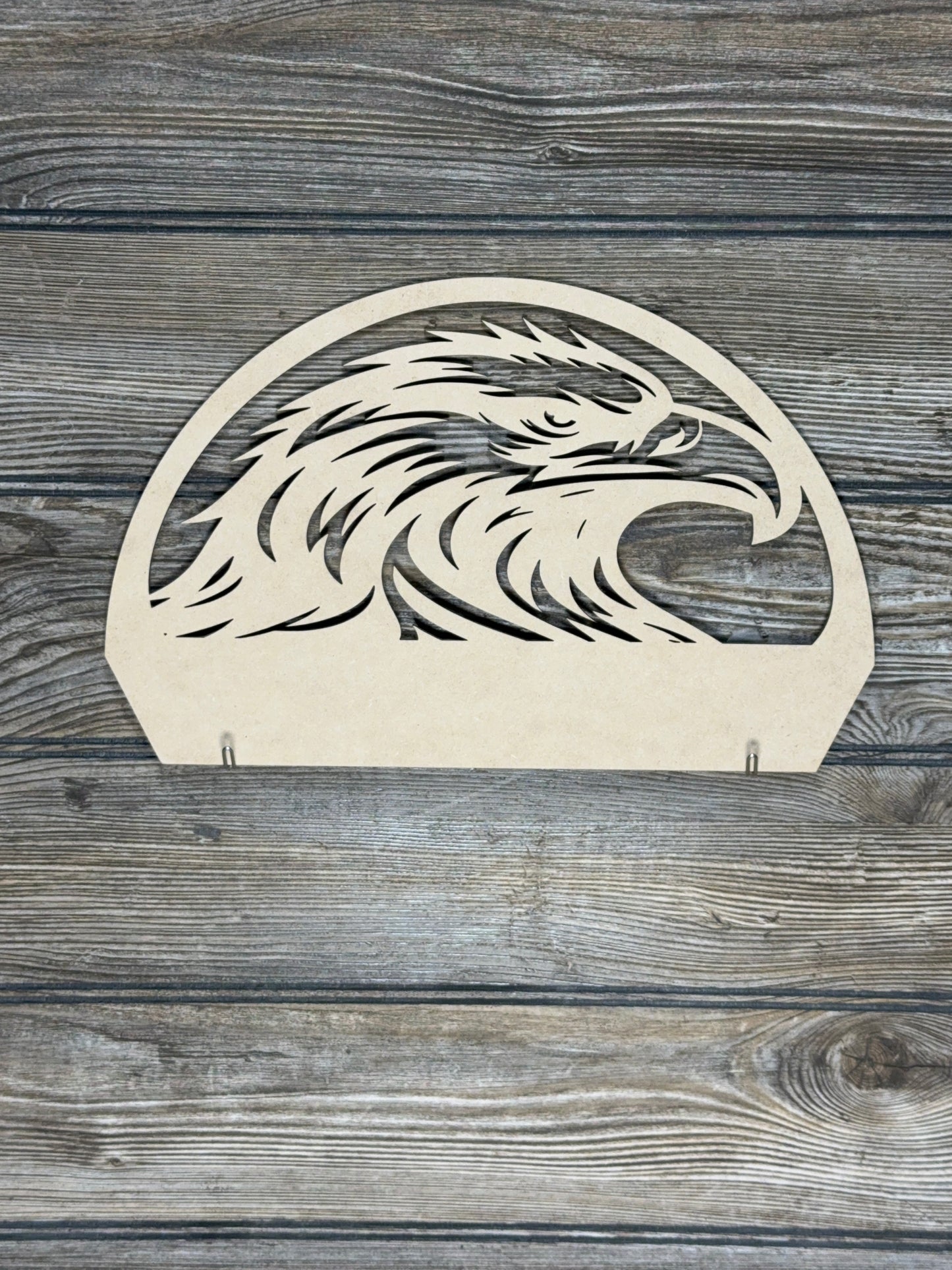 Interchangeable Topper Eagle Head-Unfinished - Blume Co. Creations