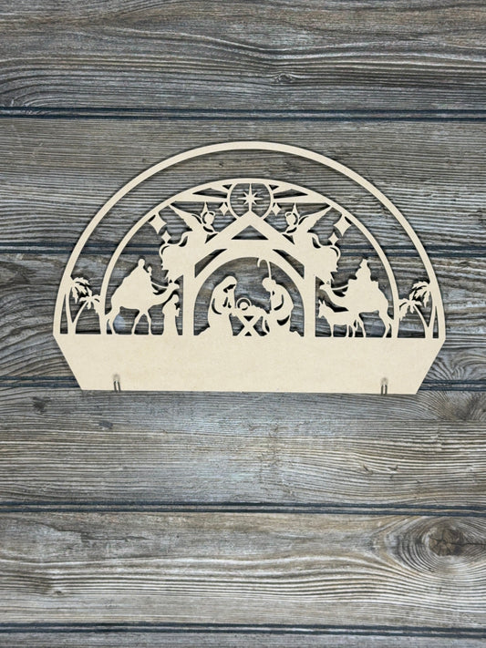 Interchangeable Topper Nativity No Words-Unfinished - Blume Co. Creations