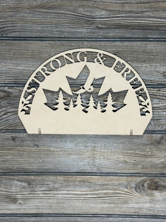 Interchangeable Topper Canada Day-Unfinished - Blume Co. Creations