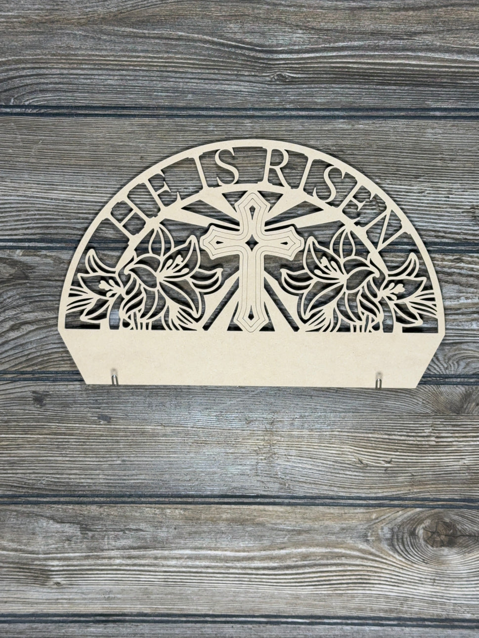 Interchangeable Topper He is Risen-Unfinished