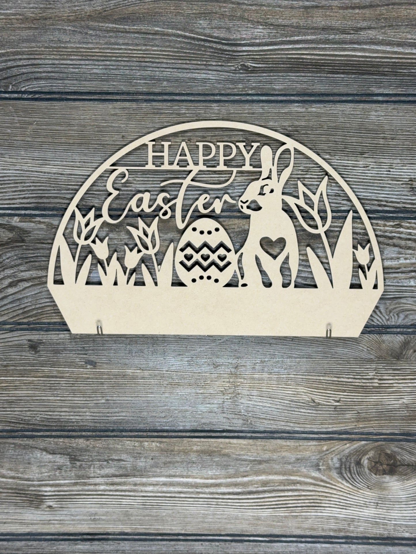 Interchangeable Topper Happy Easter-Unfinished - Blume Co. Creations