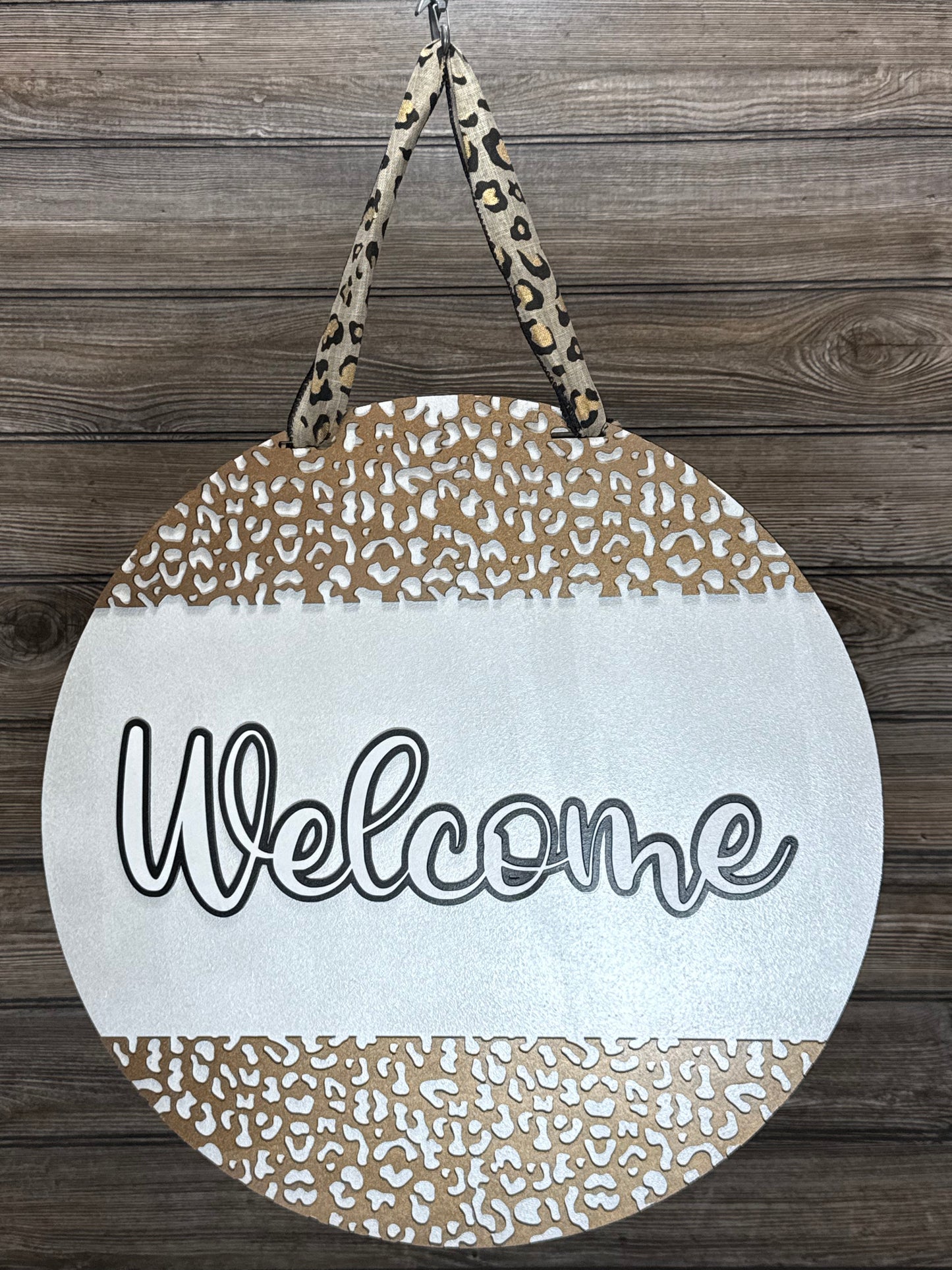 Welcome Cheetah Print - Blume Co. Creations
