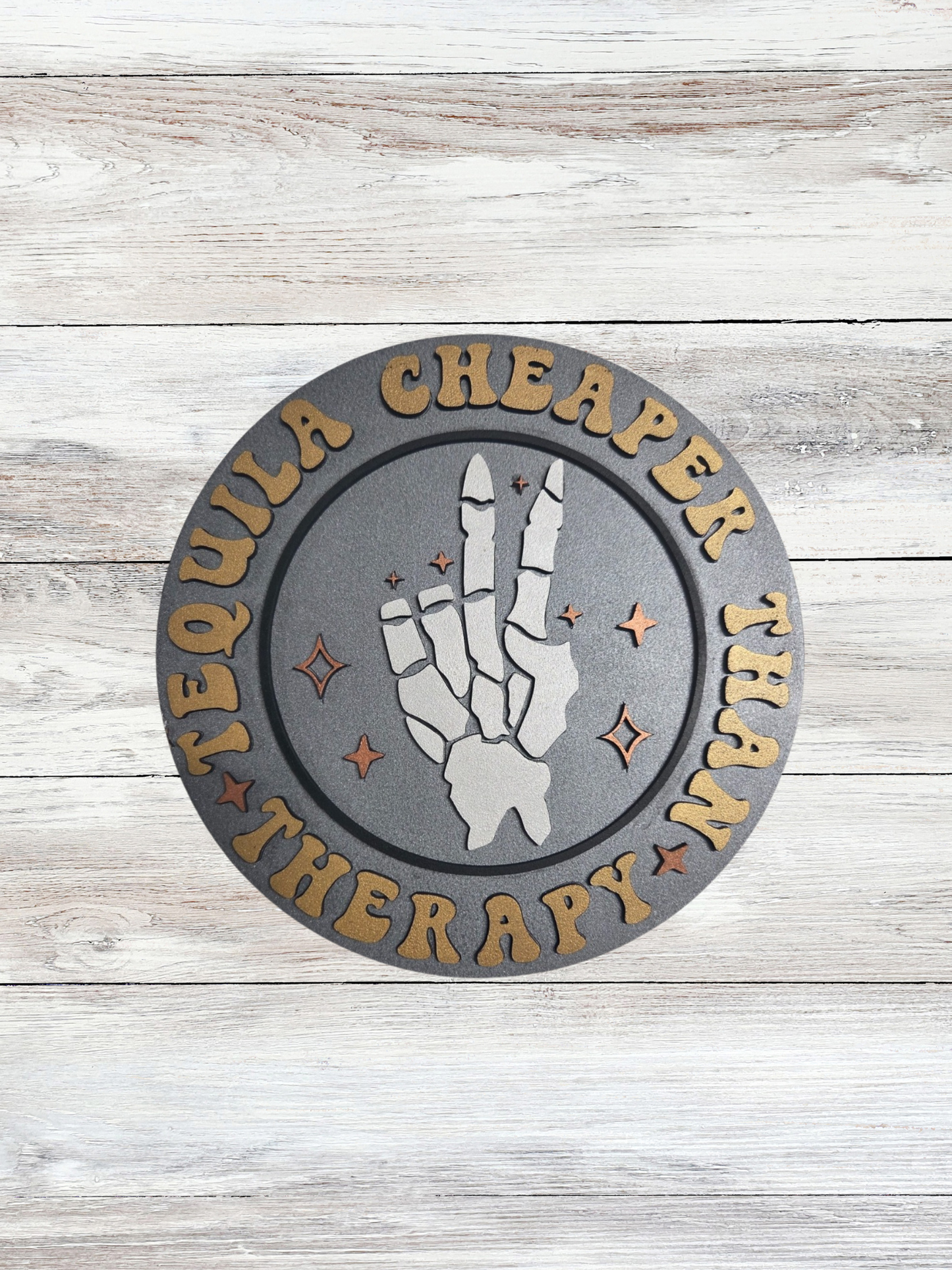 Tequila Cheaper than Therapy Wall Art - Blume Co. Creations