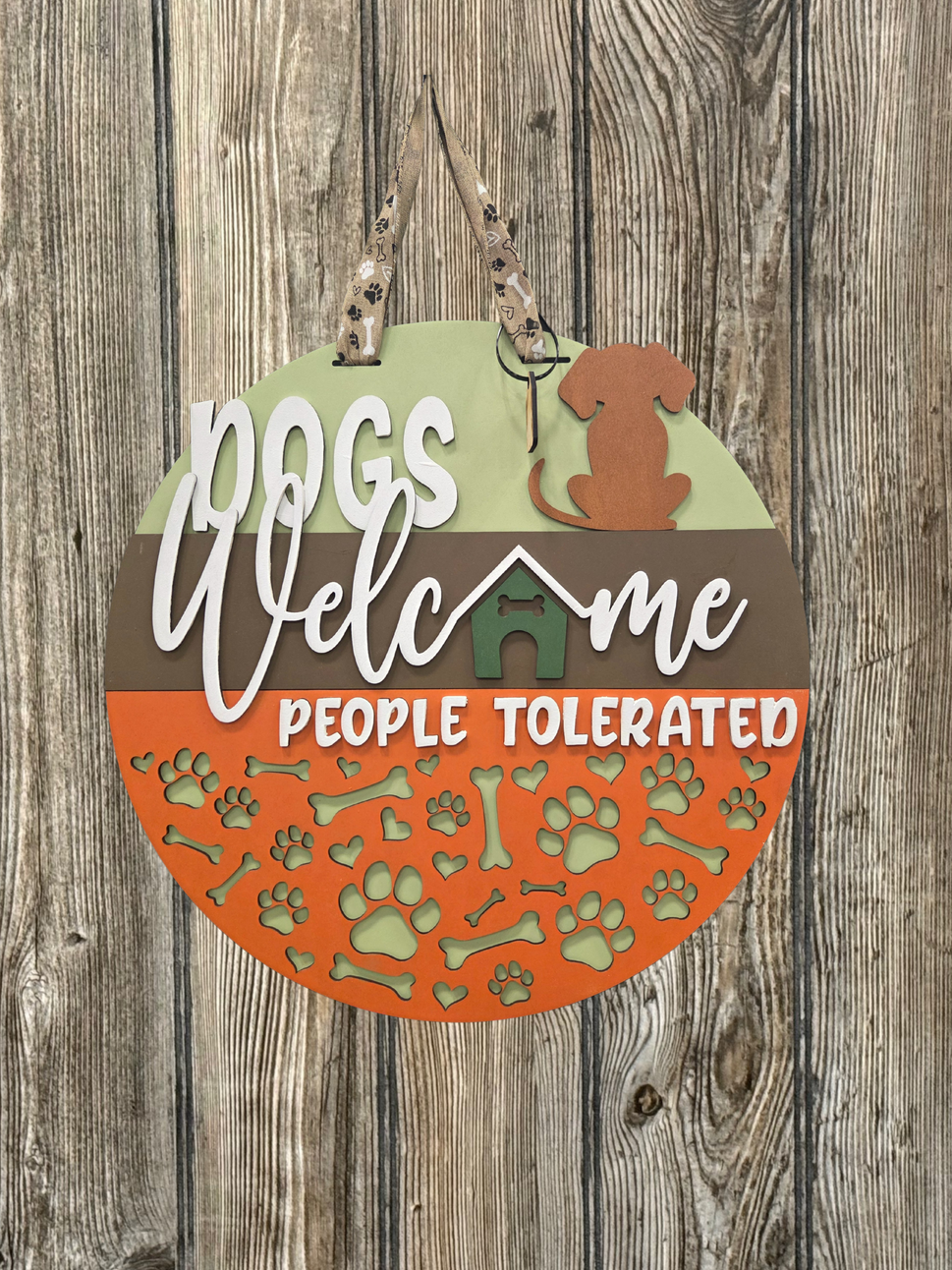 Welcome-Dogs Welcome People Tolerated