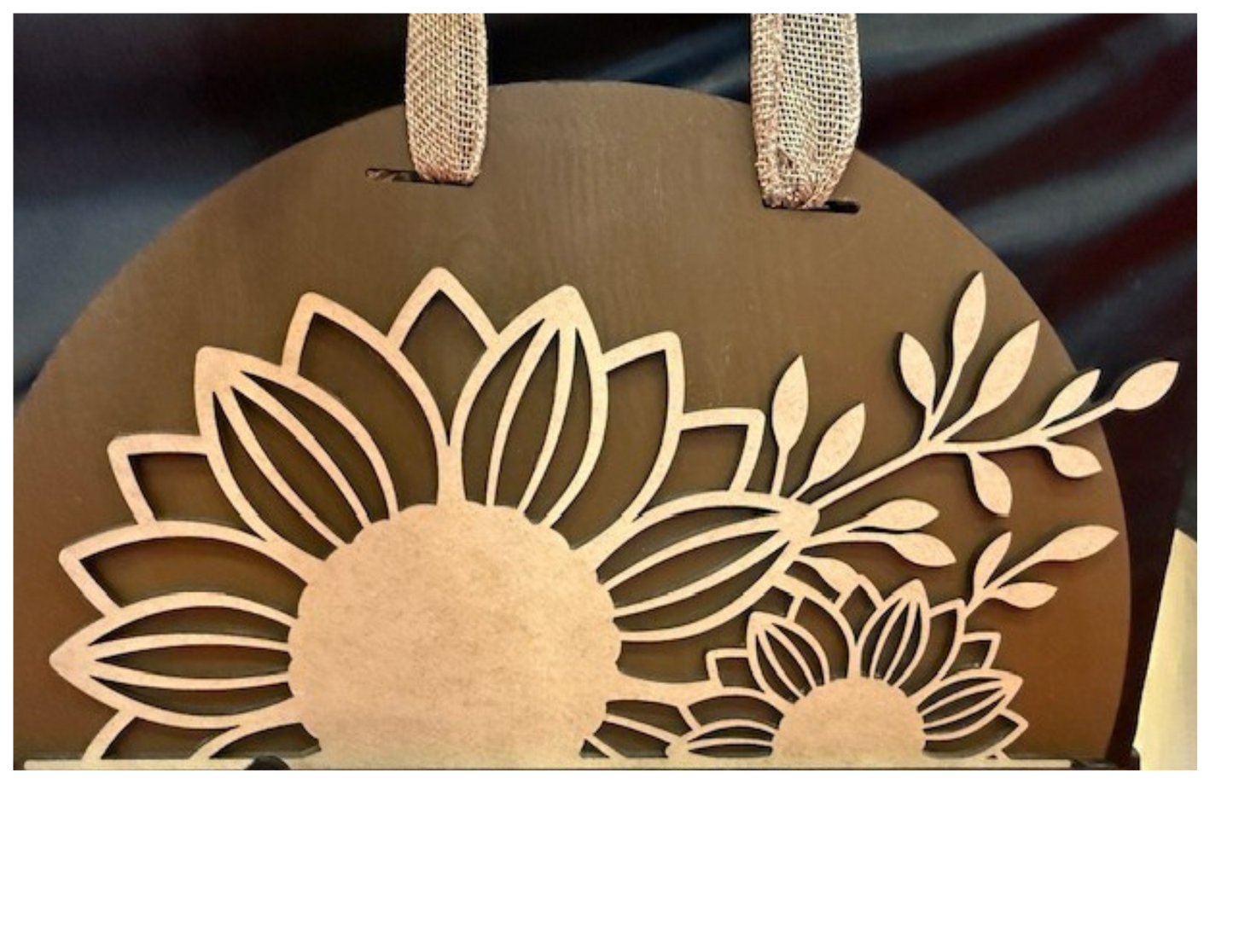 Interchangeable Topper Sunflower-Unfinished - Blume Co. Creations