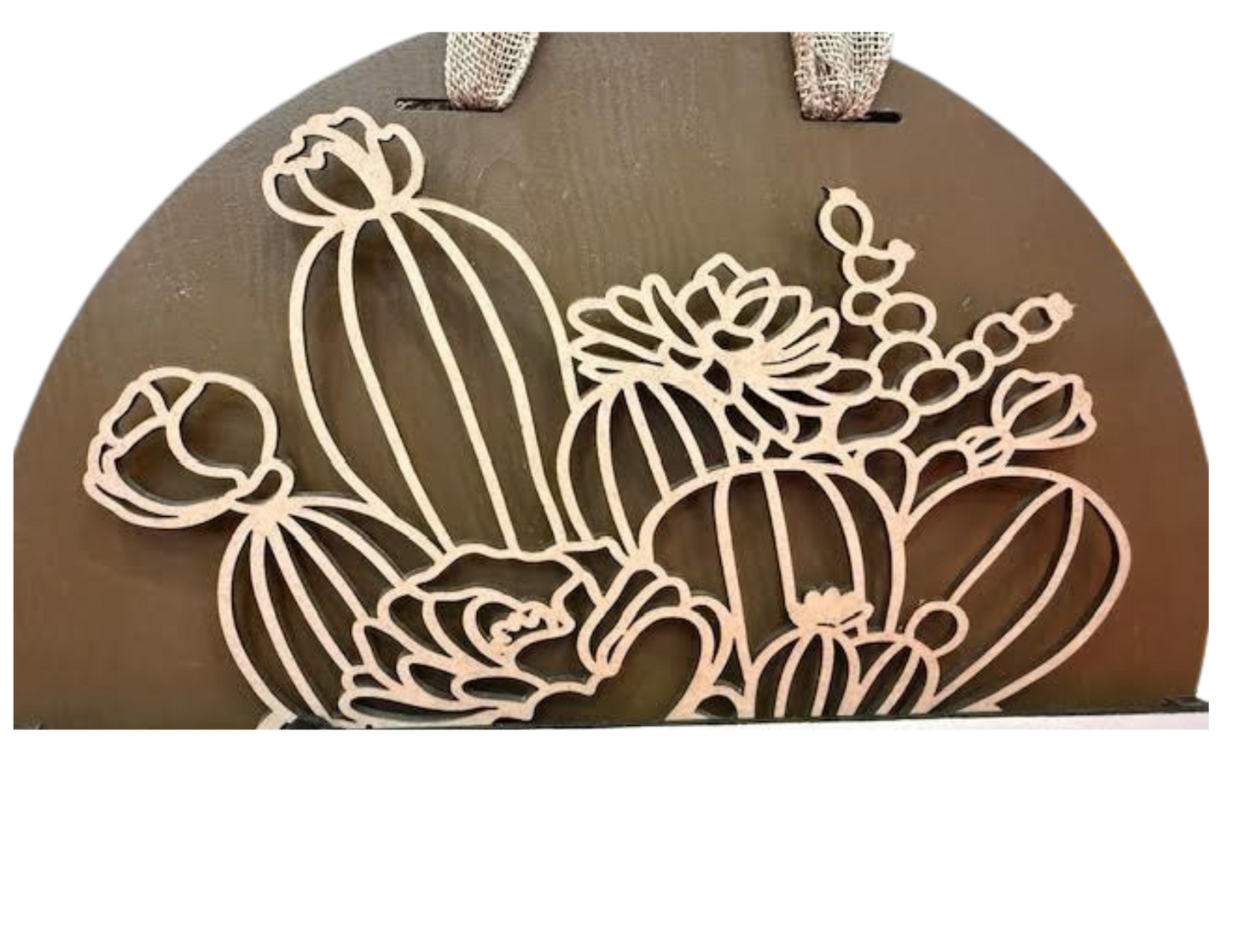 Interchangeable Topper Cactus-Unfinished - Blume Co. Creations