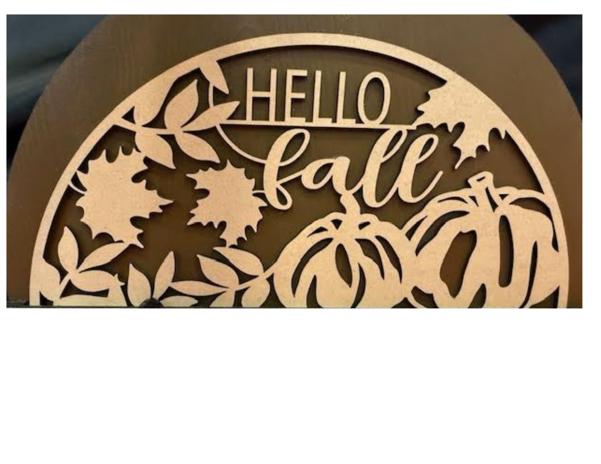 Interchangeable Topper Hello Fall-Unfinished - Blume Co. Creations