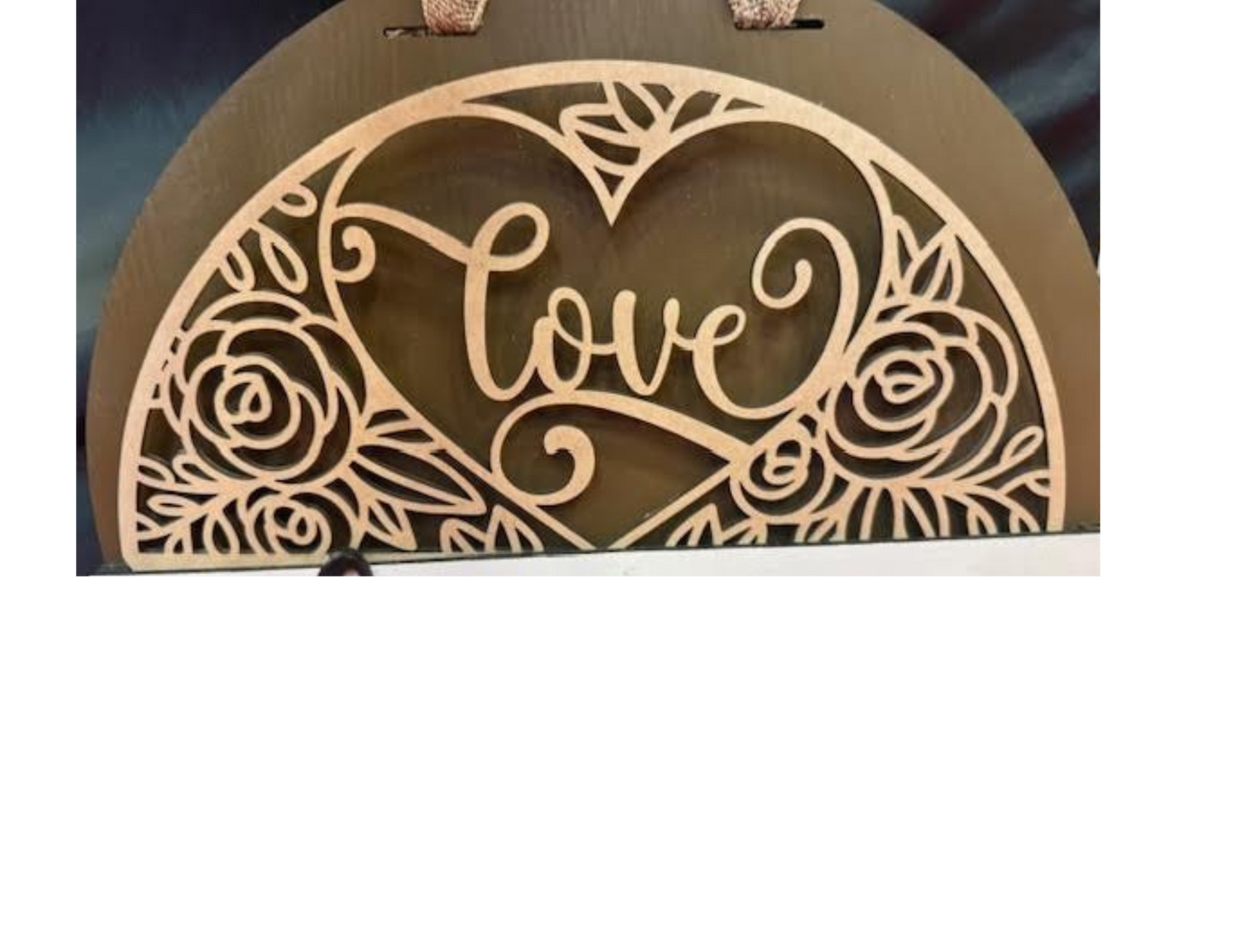 Interchangeable Topper Love Heart-Unfinished - Blume Co. Creations