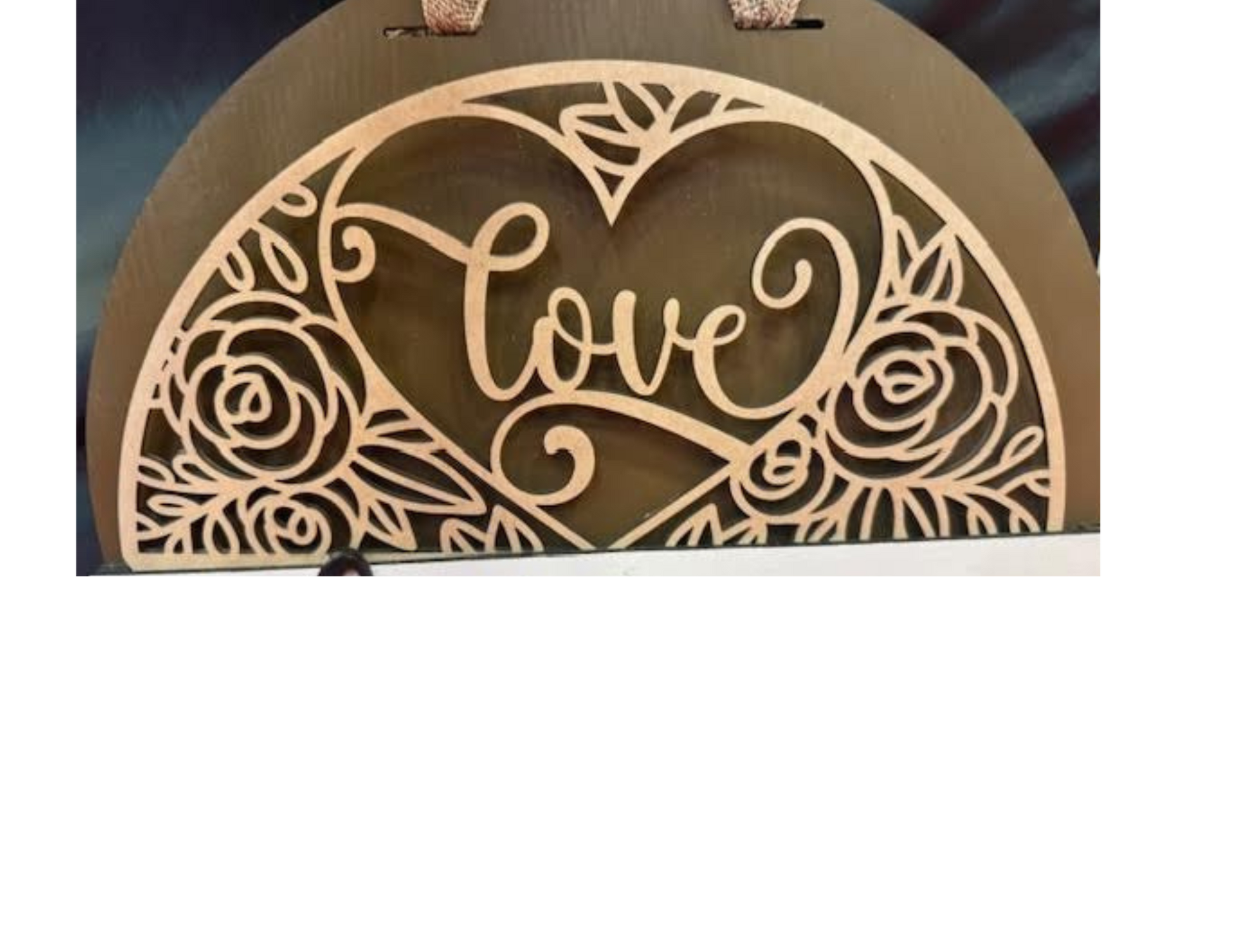 Interchangeable Topper Love Heart-Unfinished - Blume Co. Creations