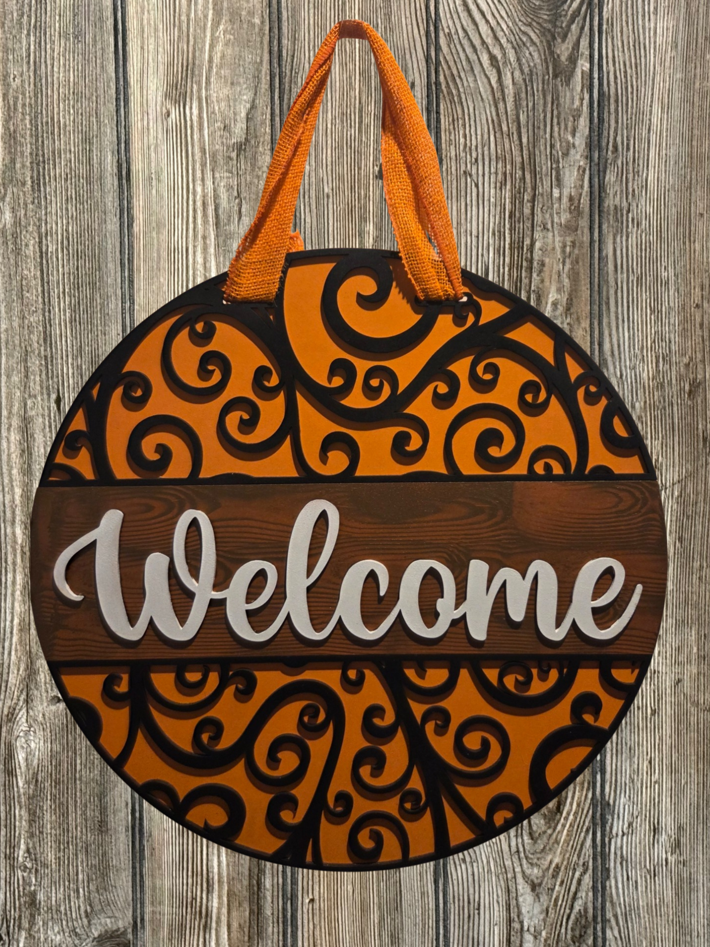 Welcome Orange and Black - Blume Co. Creations
