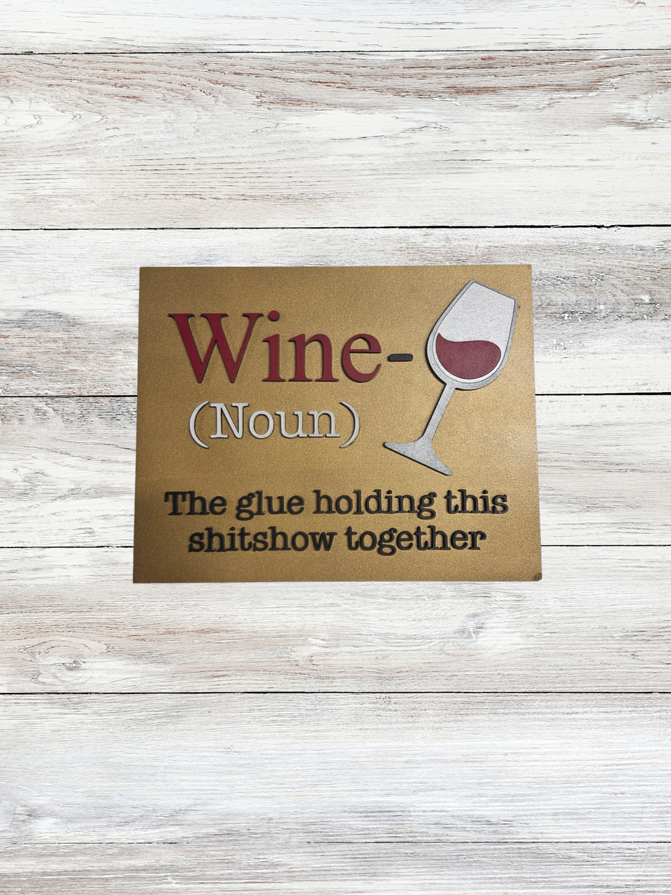 Wine is a Noun Wall Art