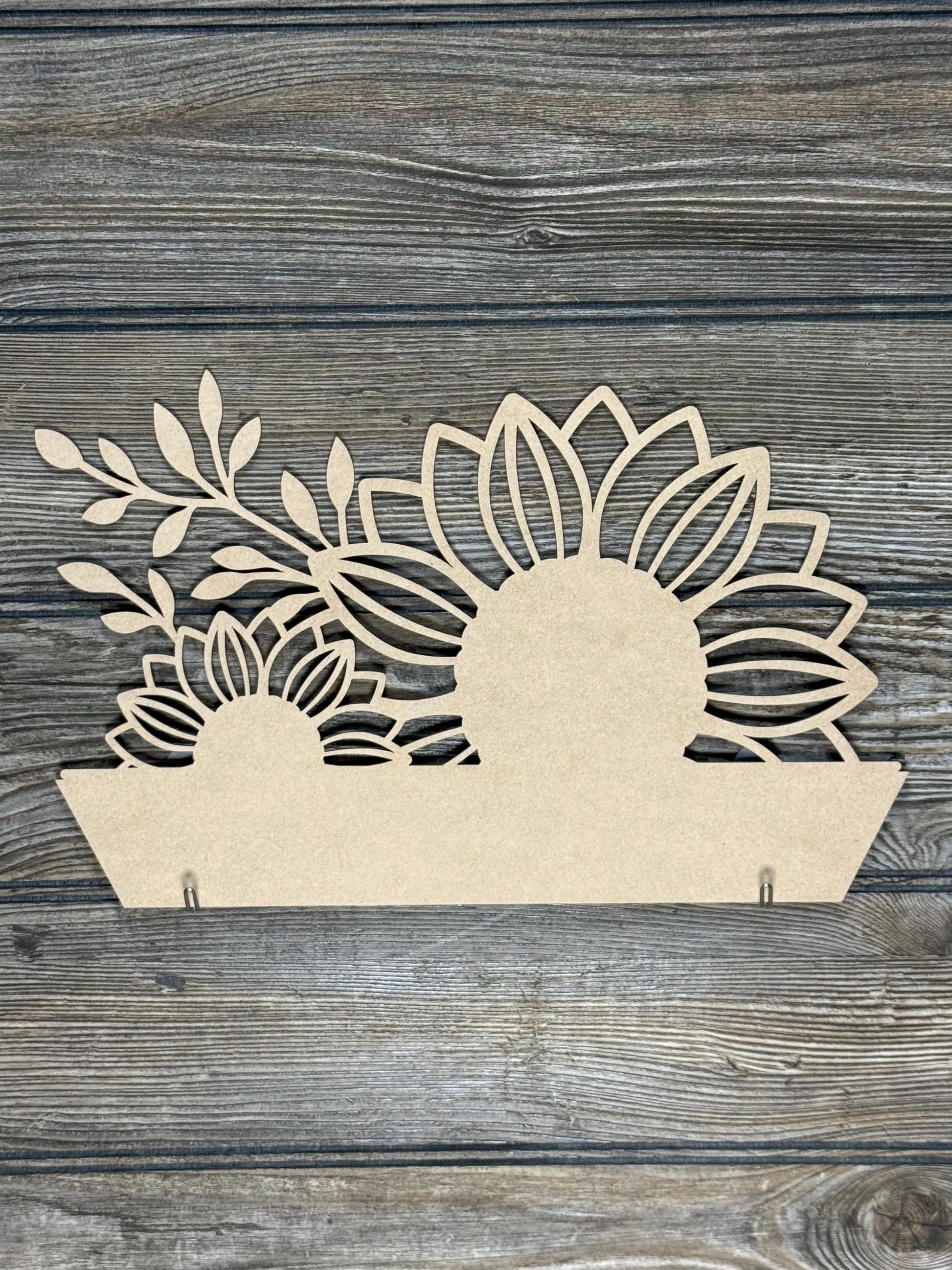 Interchangeable Topper Sunflower-Unfinished - Blume Co. Creations