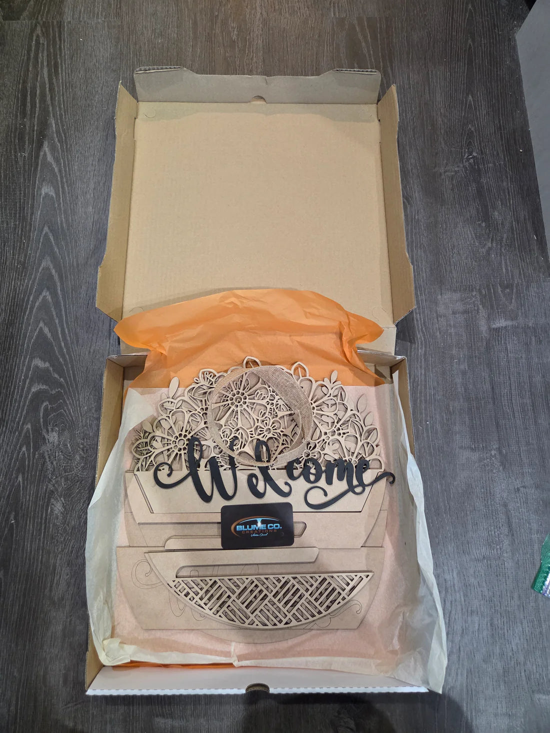 Interchangeable Top and Bottom welcome door sign - Blume Co. Creations