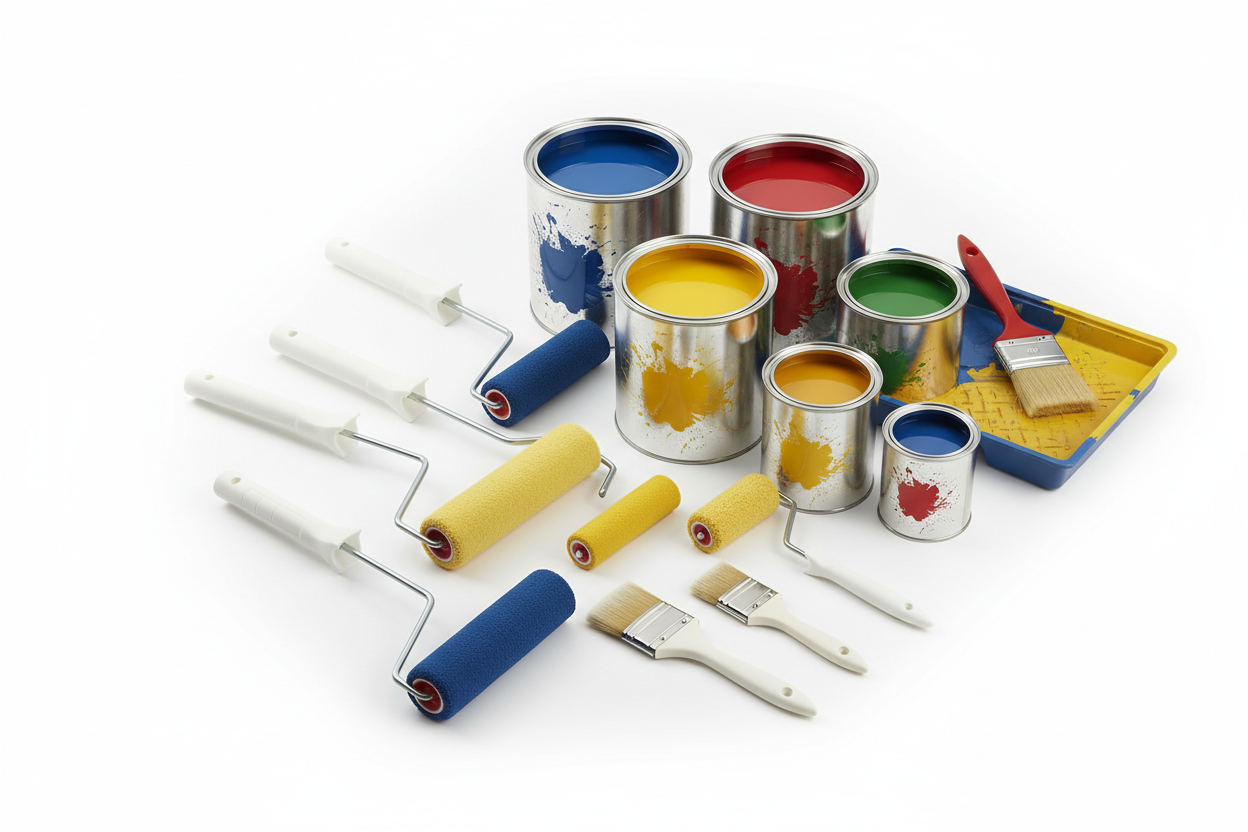 Interchangeable X Kit Add-On Paint, Rollers, and glue