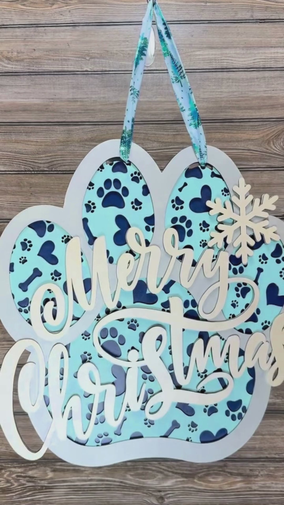 Merry Christmas-Dog Paw