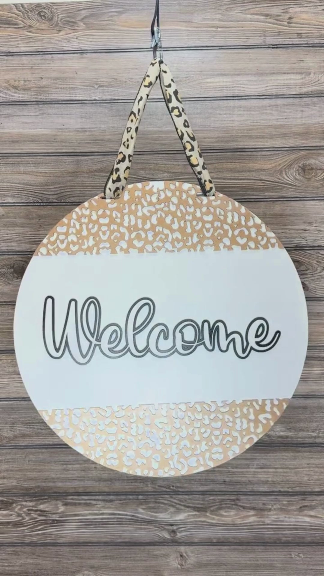 Welcome Cheetah Print